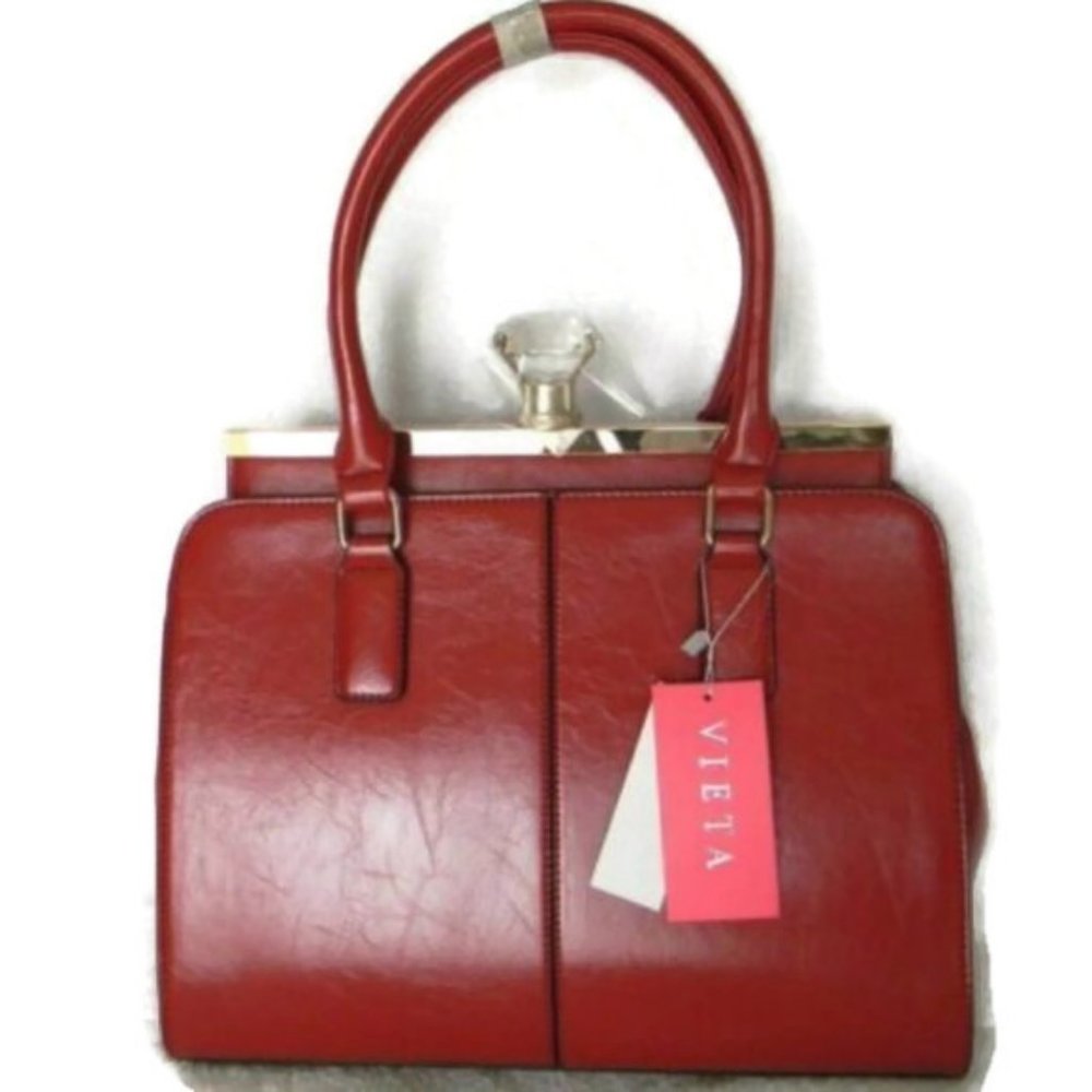 Vieta Handbag Top Handle & Shoulder Red Bag